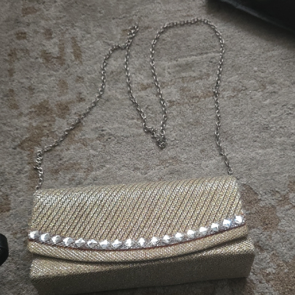 Elegant Gold Clutch Bag